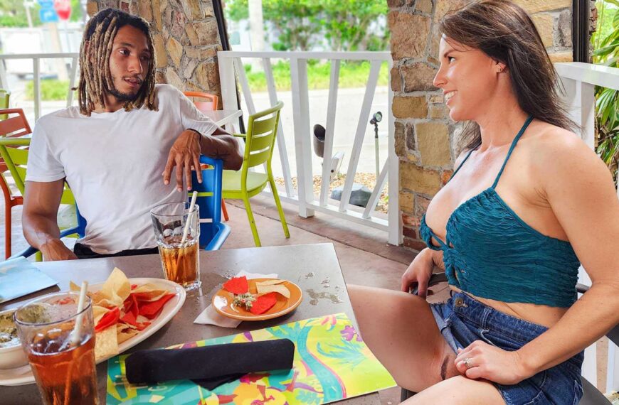 Wifey Gets Wet Over Hung Black Bartender