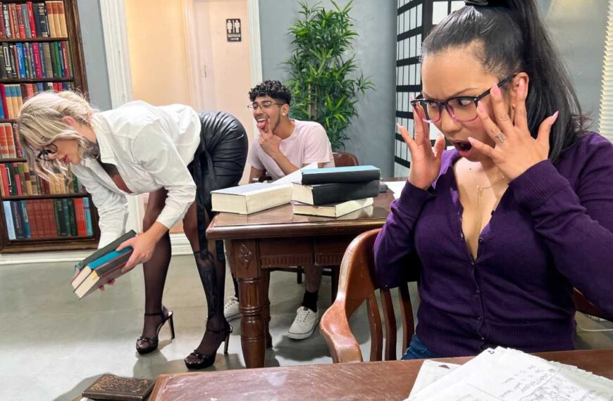 Goofing Off In A Library