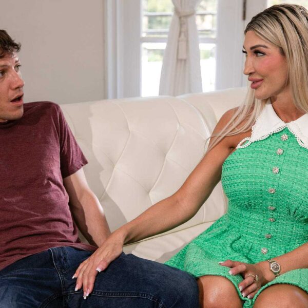 Blonde Milf Helps Her Stepson Be In A Better Mood