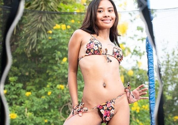 Namy Asian In Floral Bikini