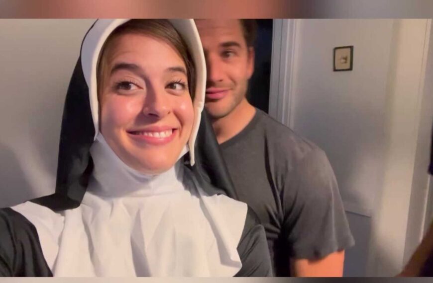 Abbie Maley Roleplays As A Nun For Able Godshark And Nathan Bronson