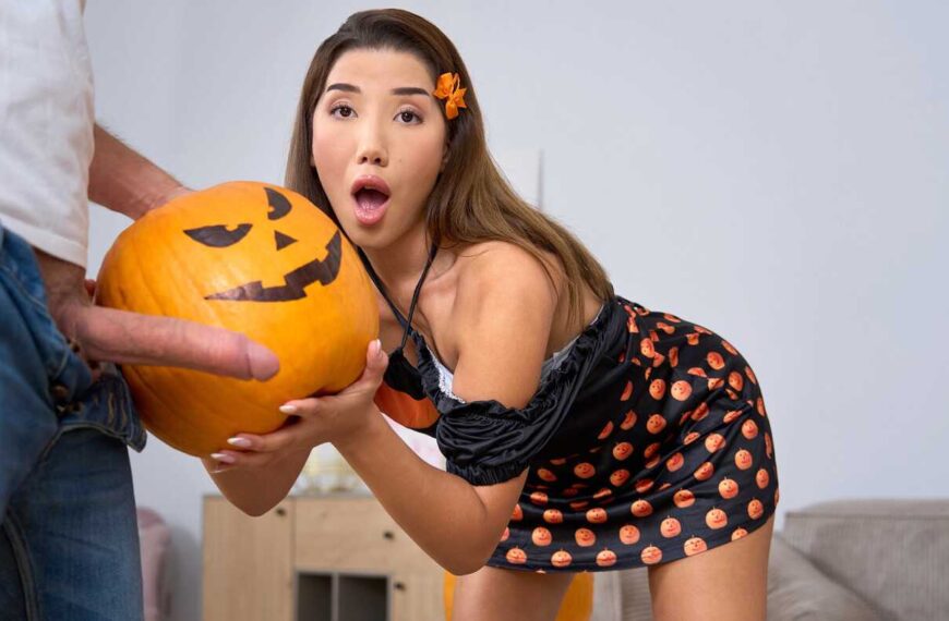 Boo! Stepsister Moans On Halloween