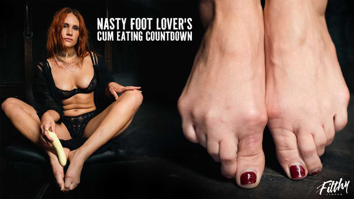 Nasty Foot Lover's Cum Eating Countdown