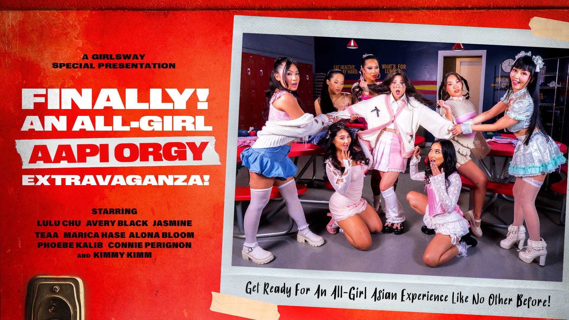 Finally! An AllGirl Asian Orgy Extravaganza