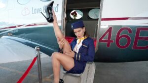 Mile High Club Porn With Horny Stewardess