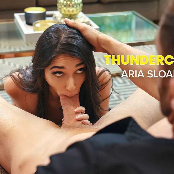 Sexy Aria Sloane Fucks And Sucks Her Husband's Boss' Big Cock So He Can Keep His Job