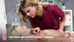 Teaching Her Bratty Client A Lesson