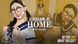 Schoolgirl At Home
