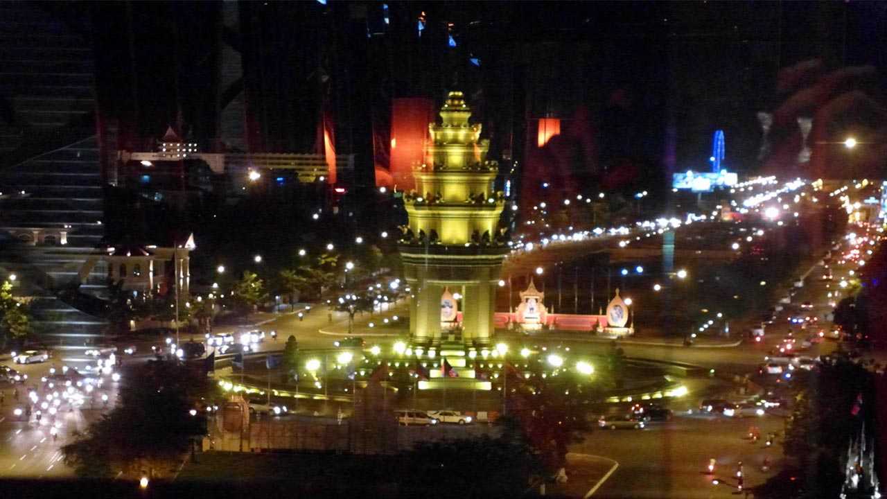 Cambodian Skybar Visit At Night
