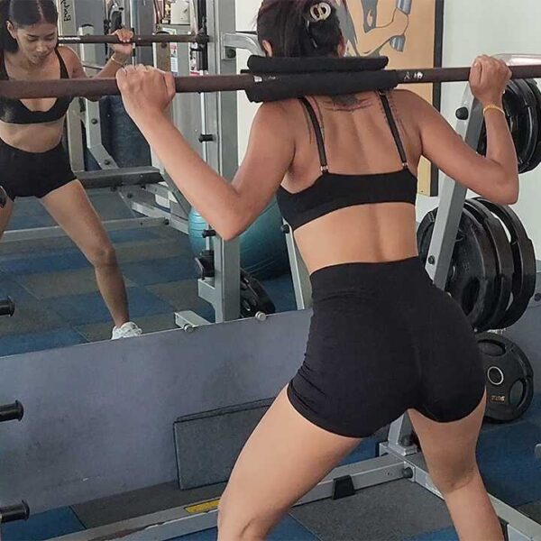Asian Girl Working Out At Gym