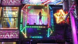 Stars Club Dancer In Window