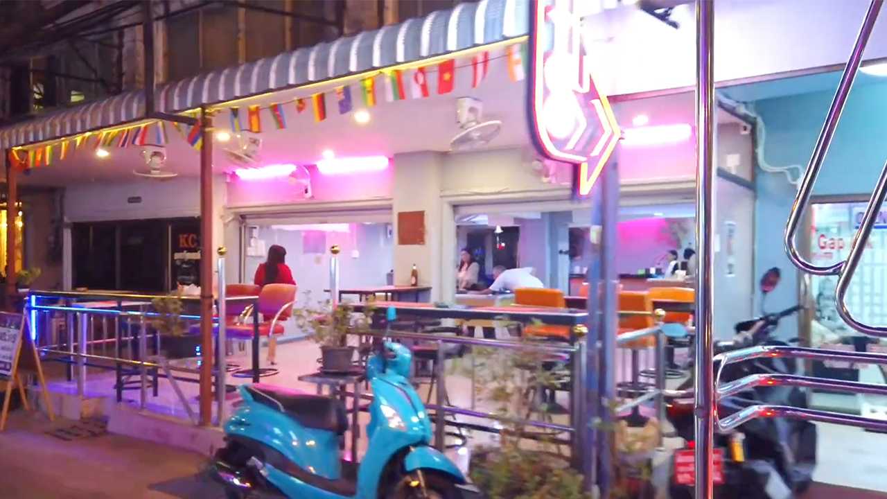 Pattaya Bus Ride At Night