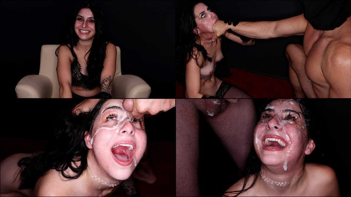 Facial Abuse Blowbang Is Rough And Messy