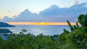 Phuket Sunset From Hill Top