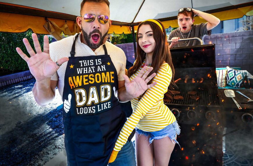 “I'll Drain Your Cock Before The Bbq” Serena Gets Marinated In White Sauce