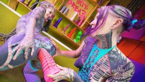 Inked Lesbians Toy Play and Penetration