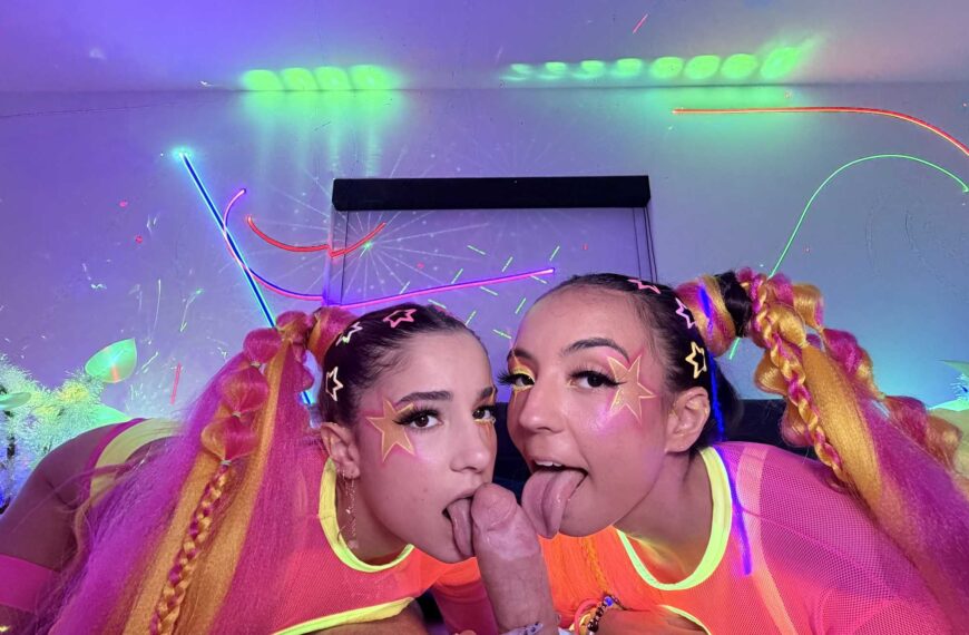 Double Bunny Surprice In The Laser Lit Fuckpad! Video