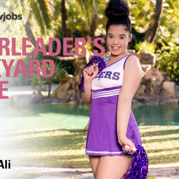 Cheerleader's Backyard Tease
