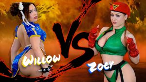 Willow Ryder Vs Zoey Uso! Fight! Street Fighter Parody