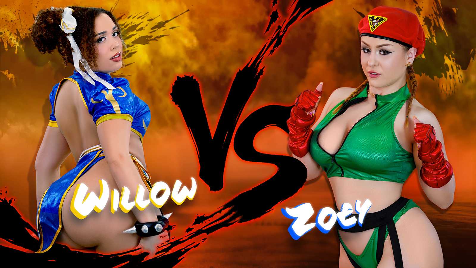 Willow Ryder Vs Zoey Uso! Fight! Street Fighter Parody