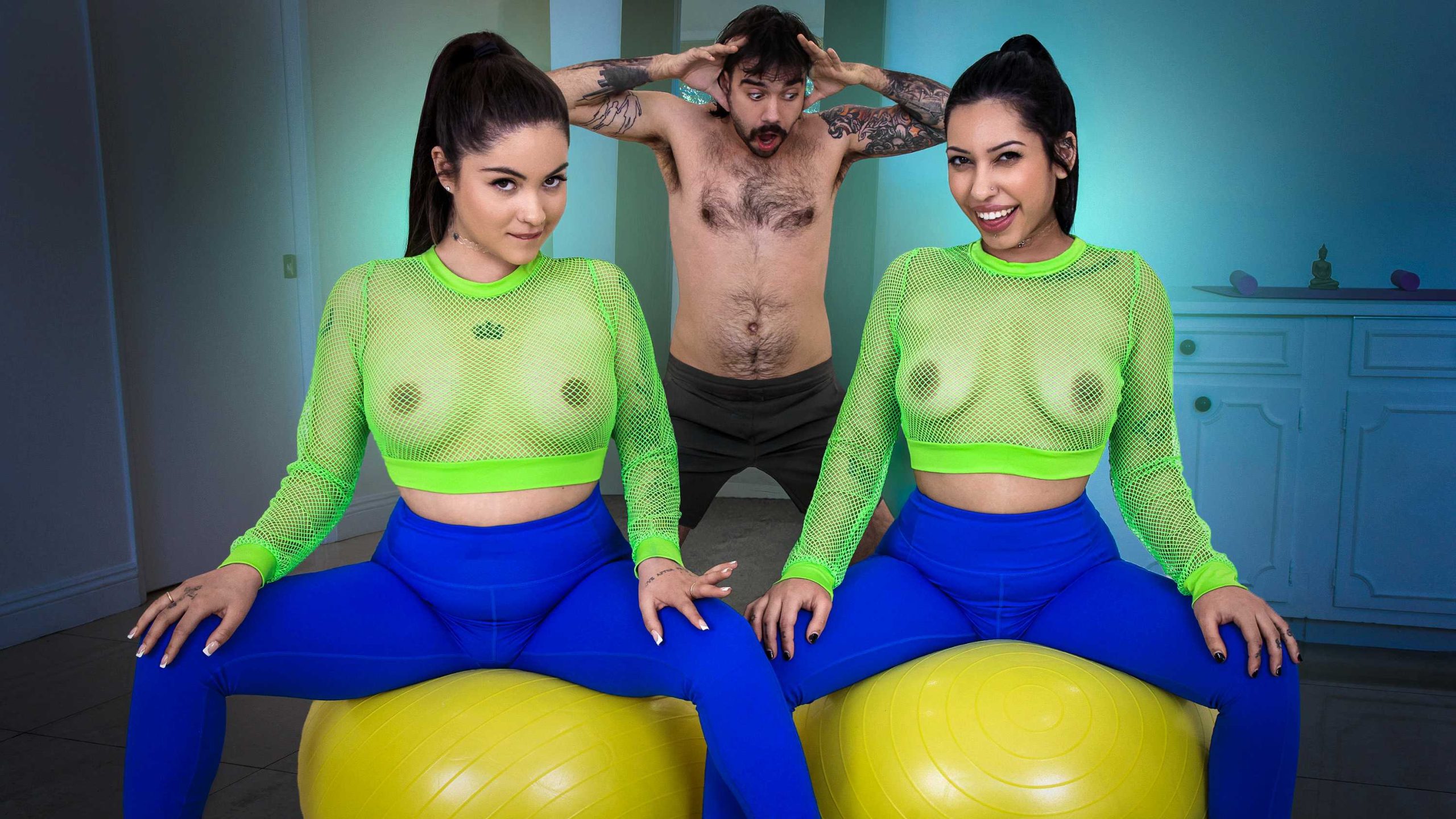“Wanna See How Flexible We Are” Hot Yoga Gets Hotter Raven Reverie Debut