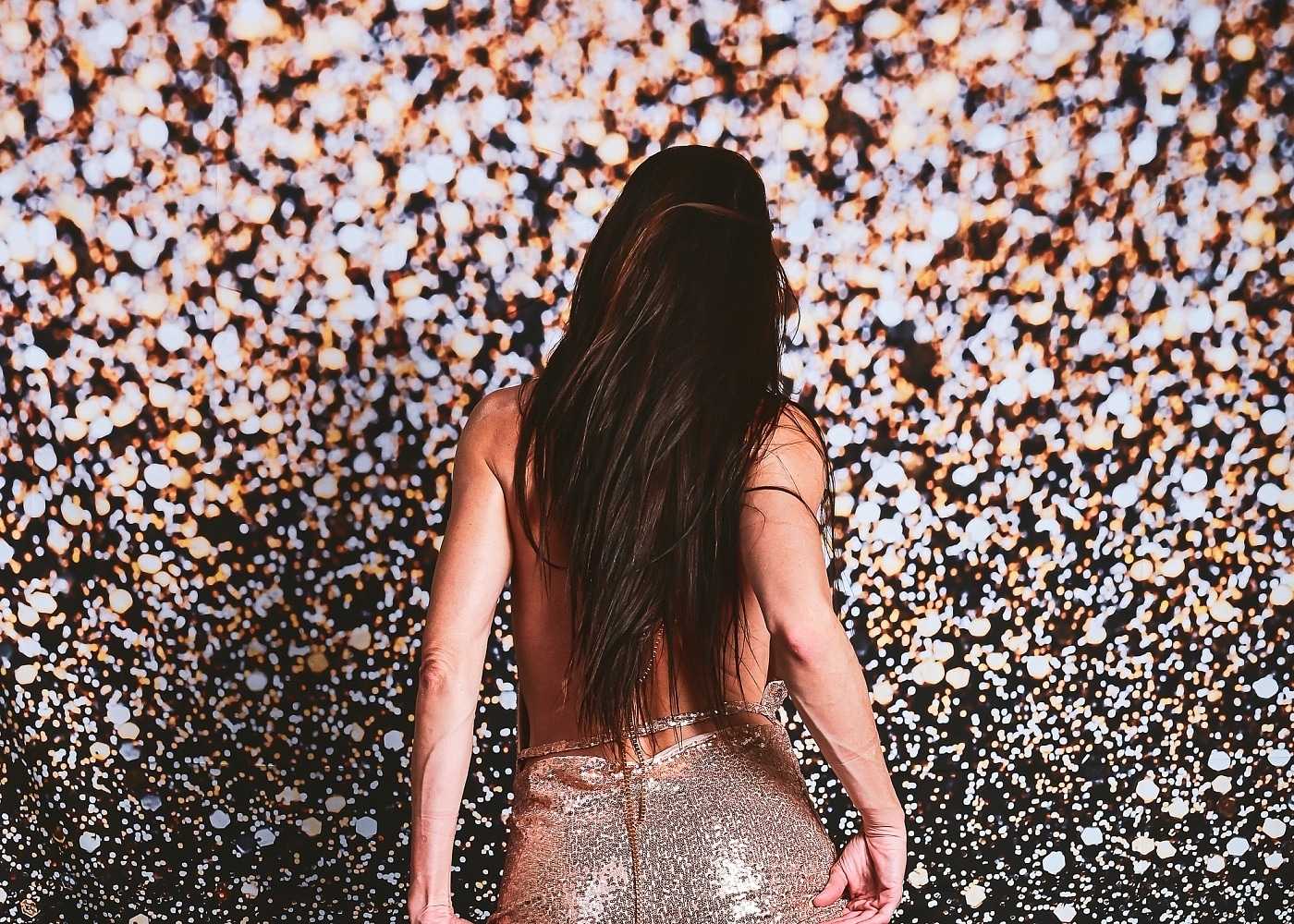 Gold Glitter Dress